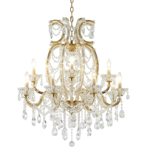 Canada LED 38.6 inch Satin Brass Chandelier Ceiling Light